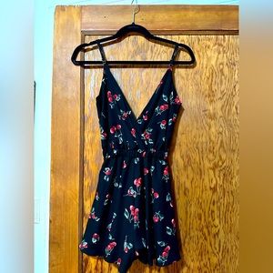 Show Me Your MUMU cherry Romper/ Never Worn/ Size Xsmall
